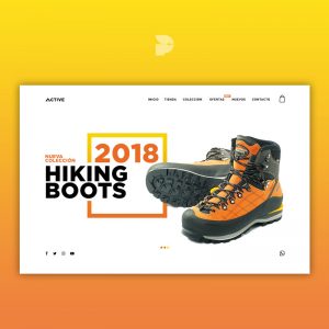 Diseño tienda online de zapatos Active store