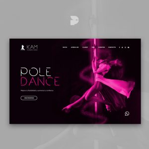 Diseño página web para pole dance Kam