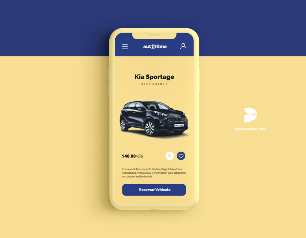 Diseño página web para alquiler de autos Ecuador