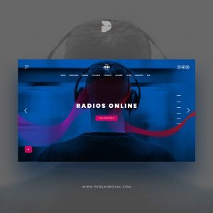 Diseño página web para radio podcast Chavalones Network