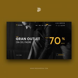 Diseño tienda online de ropa de hombre