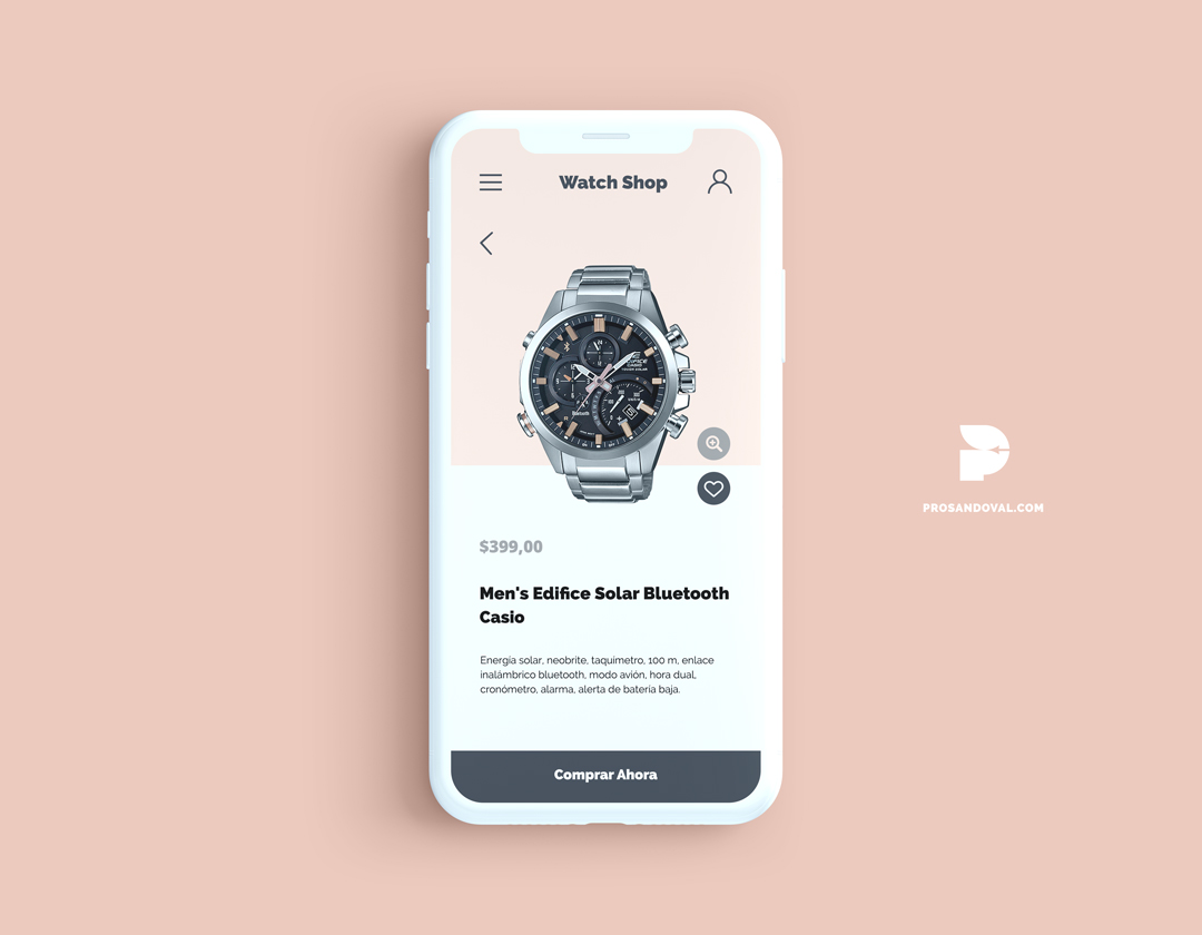 Diseño tienda online de relojes
