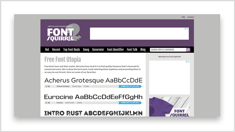 Los 10 mejores sitios para descargar fuentes y tipografías gratis fonts squirrel