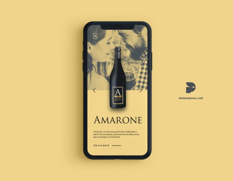 Diseño página web para vino responsive ecuador