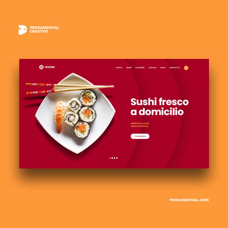 Diseño página web para sushi bar