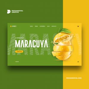 Diseño página web de frutas a domicilio
