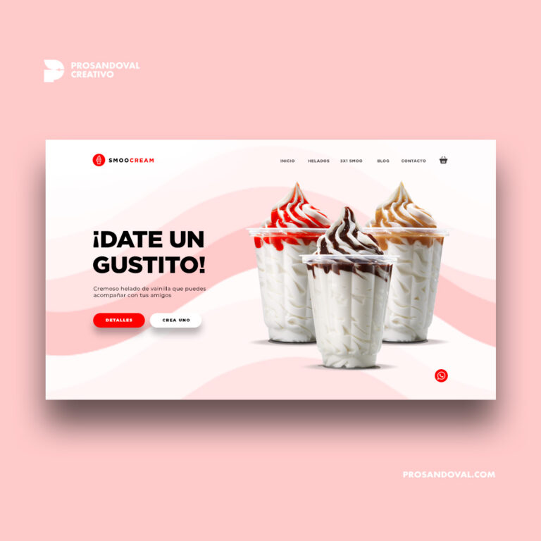 Diseño tienda online para heladerías