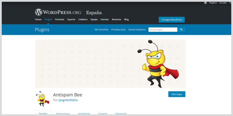 plugin antispam bee wordpress