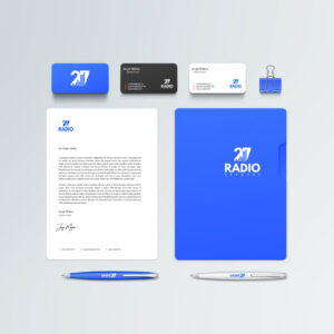 diseño logotipos profesional identidad de marca para radio