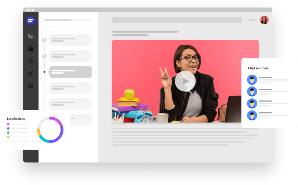 Diseno web para plataforma elearning aula virtual cursos online