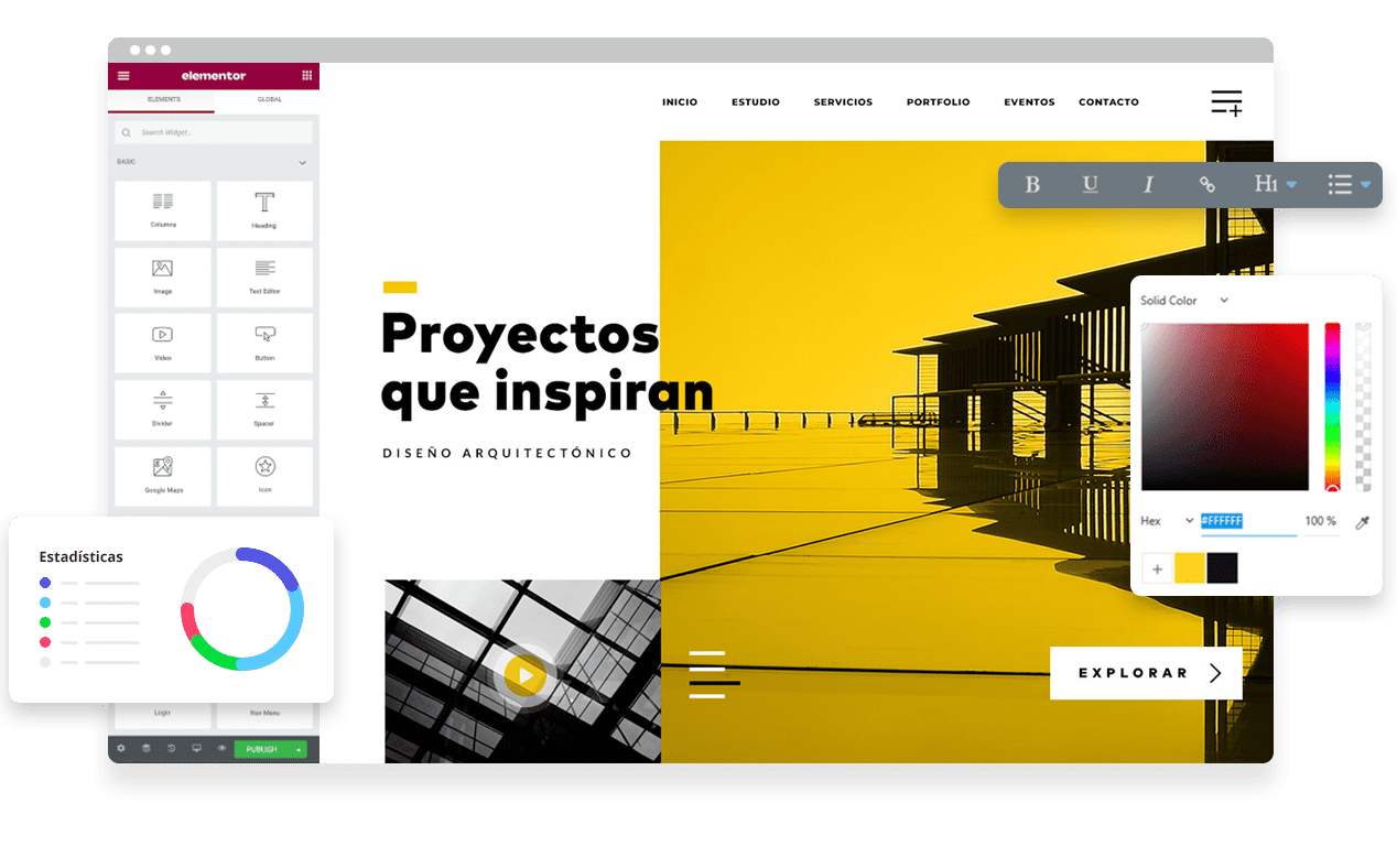 Diseño páginas web administrable todo incluido Latinoamérica