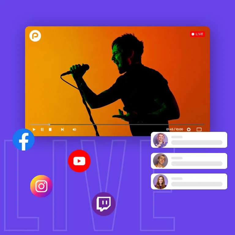 live streaming video chat y redes sociales