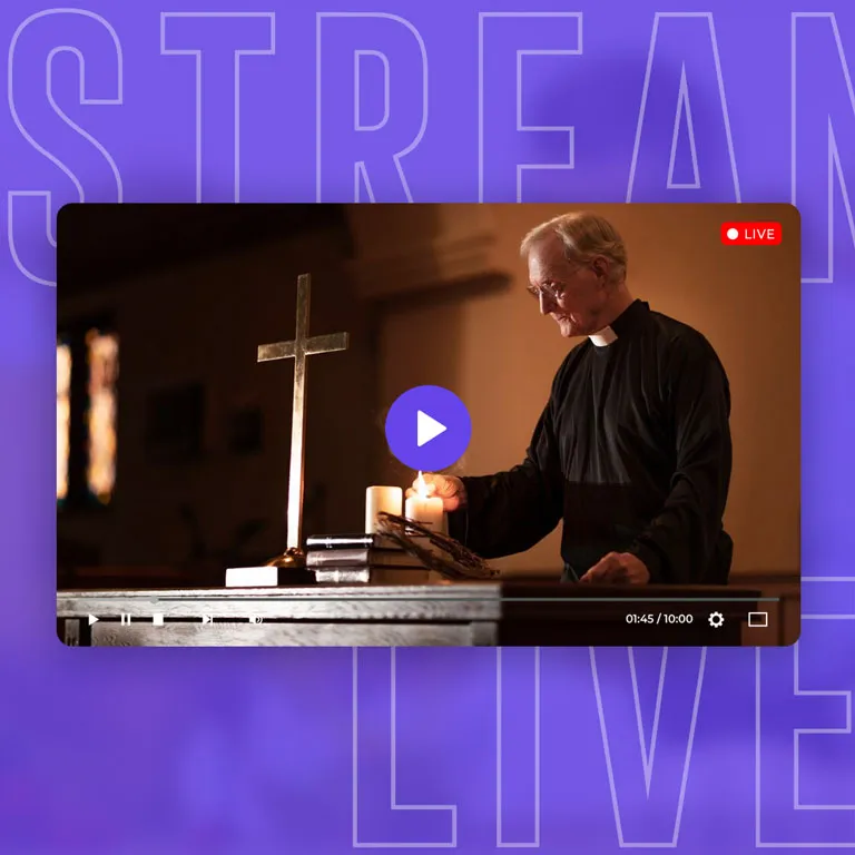 streaming video live para iglesias religion