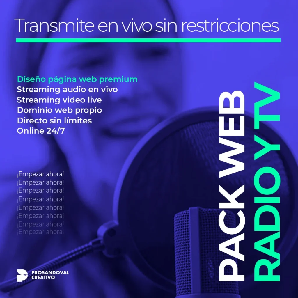 Pack radio y tv online todo incluido