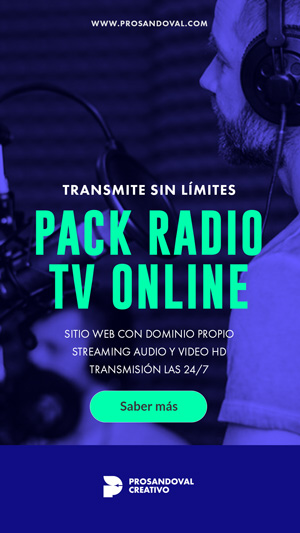pack radio y tv streaming website todo incluido