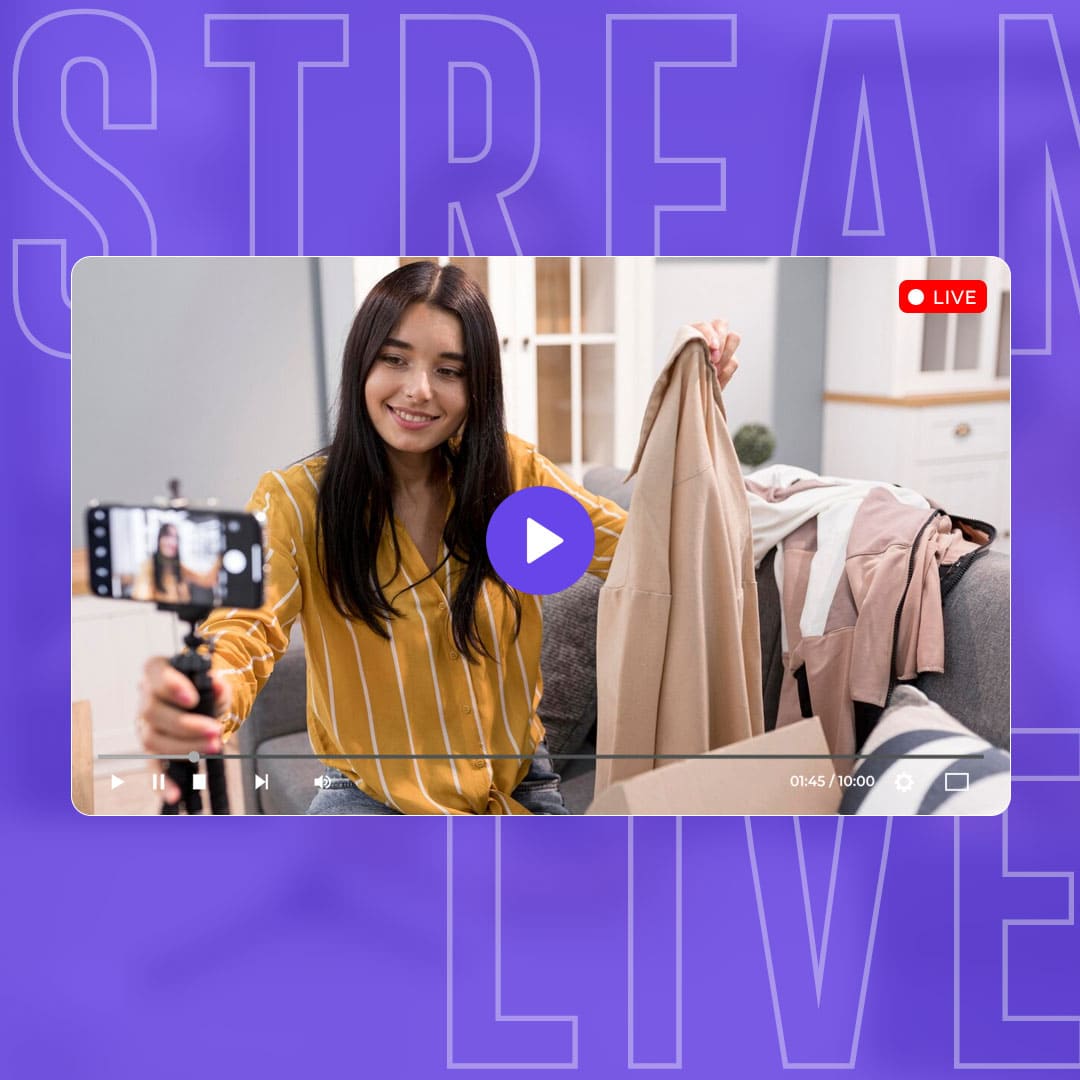 streaming video live para ecommerce