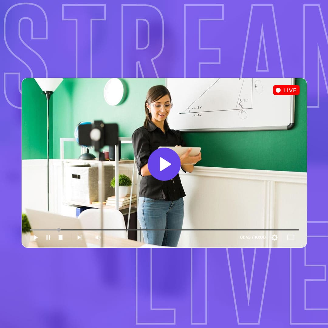 streaming video live para educación