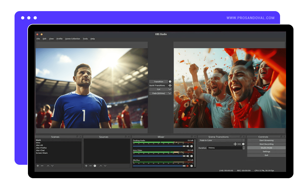 Streaming Live RTMP para OBS, Wirecast, vMix, Ecamm Live y más