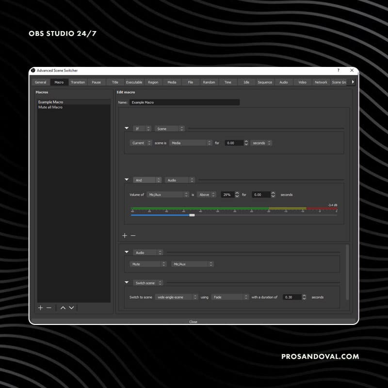 Advanced Scene Switcher - OBS Studio 24/7 streaming live rtmp