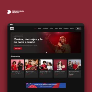 Diseño Página Web para Radio y Televisión Cristiana Evangélica