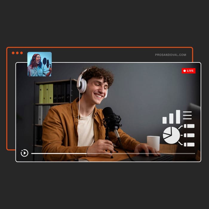 streaming en vivo con VDO Panel - reportes informes transmision