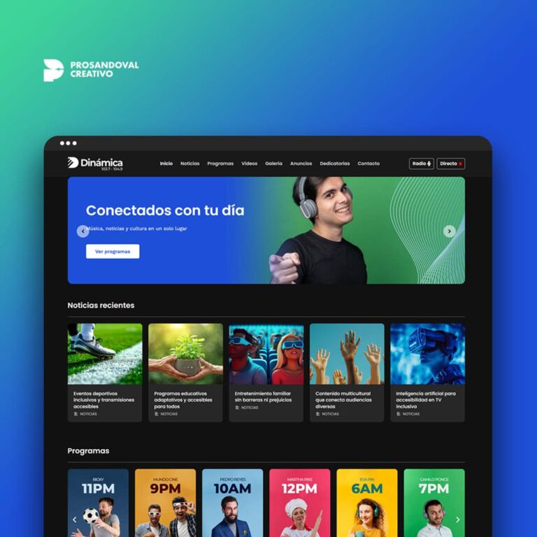 Diseño página web para red de emisoras FM