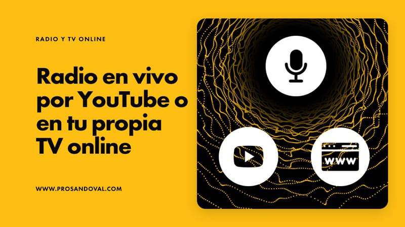 Como transmitir radio en vivo por YouTube o en tu propia TV online
