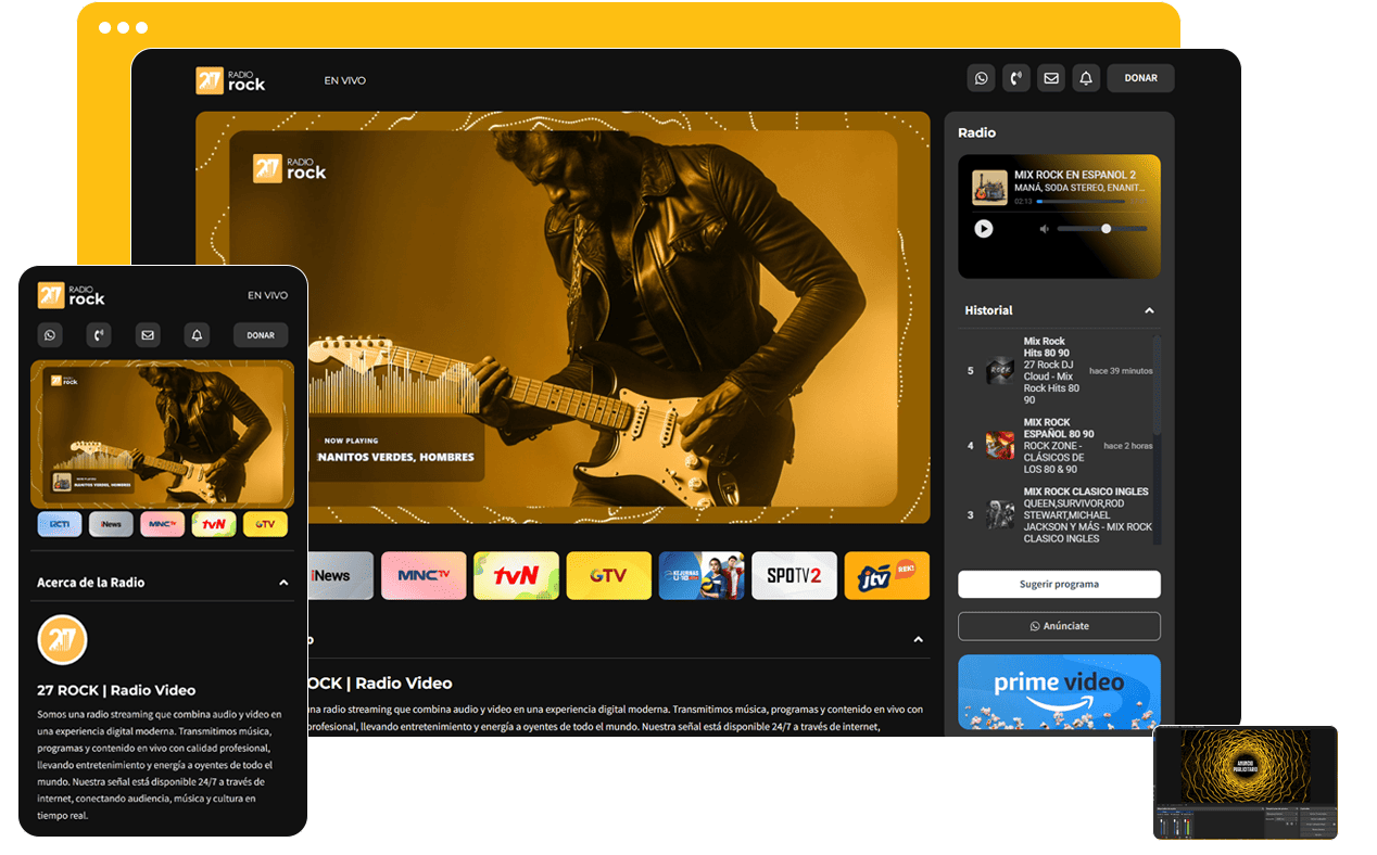 radio video live monetizable chat streaming