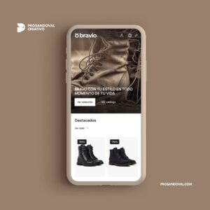 Diseño tienda online para productos de cuero