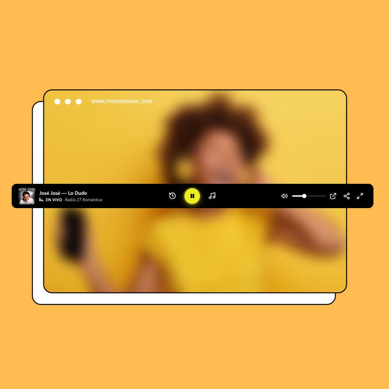 Player Radio Online barra footer