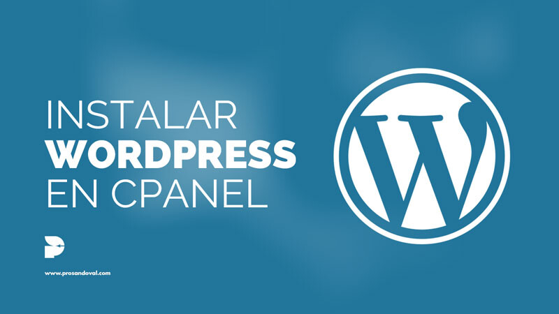 Como instalar WordPress en cPanel guia