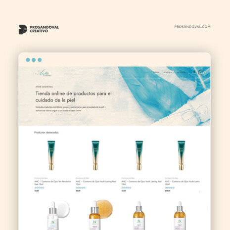 Diseño catálogo digital para cosméticos