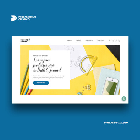 Diseño catálogo virtual para papelería