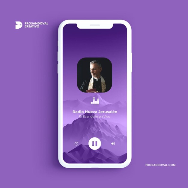 Diseño de App para iglesias cristianas con streaming de radio