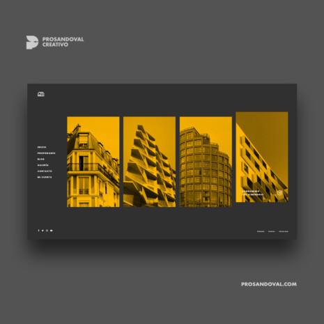 Diseño página web CRM inmobiliario