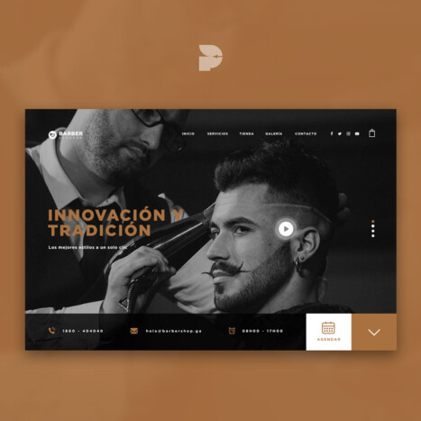Diseño página web para peluquería Barber
