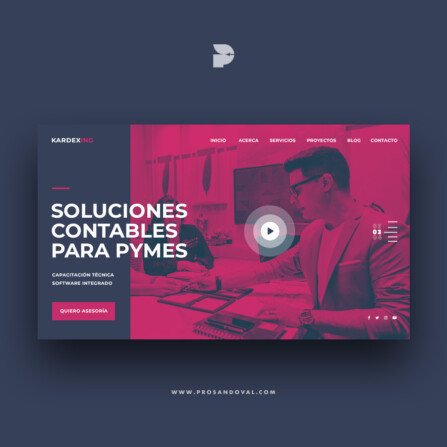 Diseño página web de consultoría contable