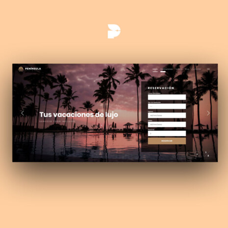 Diseño página web para Hotel Península