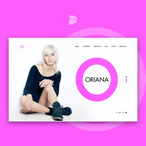 Diseño página web para danza Oriana