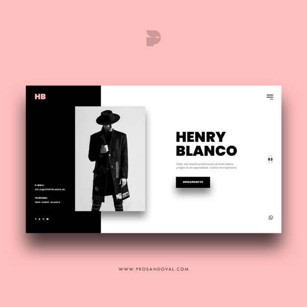 Diseño página web para CV online ecuador