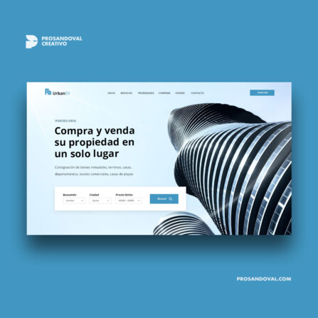 Diseño página web para agentes inmobiliarios
