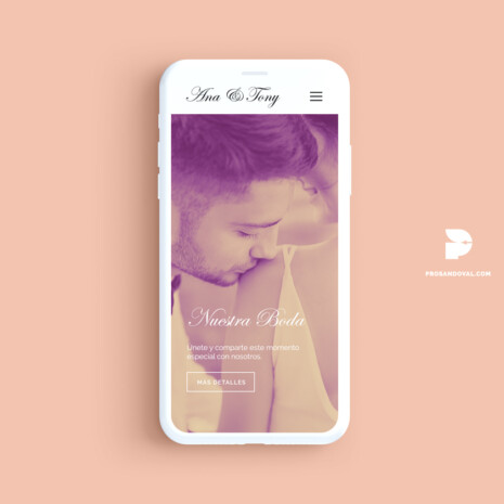 Diseño página web para bodas