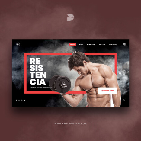 Diseño página web para crossfit