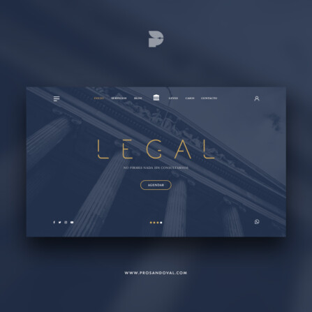 Diseño página web para estudios jurídicos