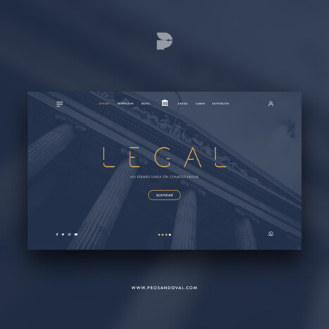 Diseño página web para estudios jurídicos