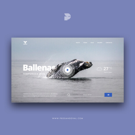 Diseño página web para excursiones y visitas guiadas