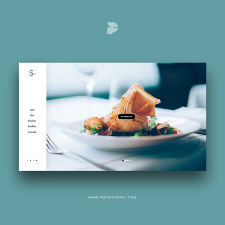 Diseño página web para fotografía gastronómica