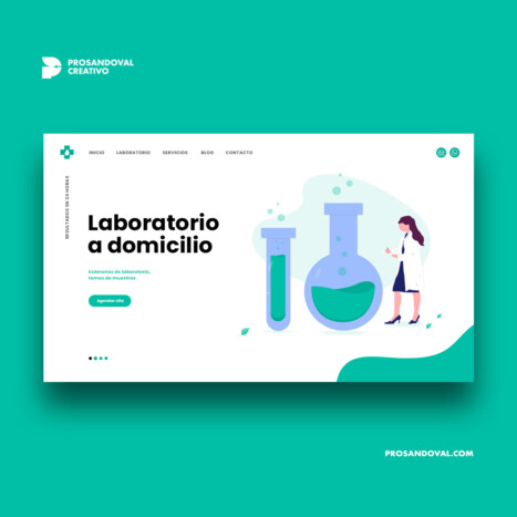 Diseño página web para laboratorio clínico