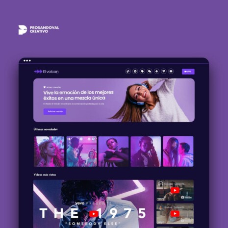 Diseño página web para radio FM