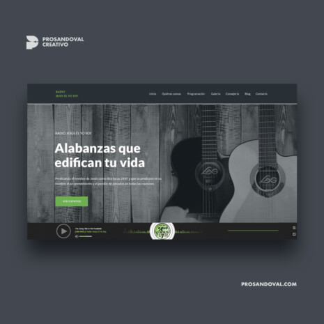 Diseño página web para radio cristiana